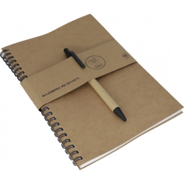 Logotrade promotional item picture of: A5 ECO Notepad KENTWOOD